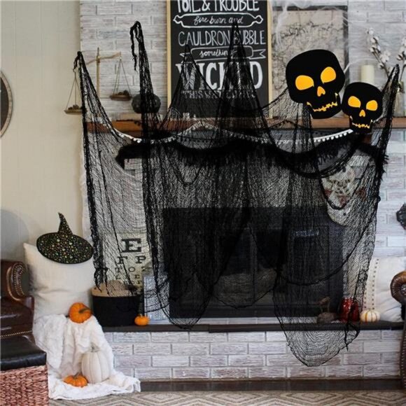 590" x 30" Halloween Creepy Cloth Spooky Halloween Decorations Indoor - Picture 4 of 7